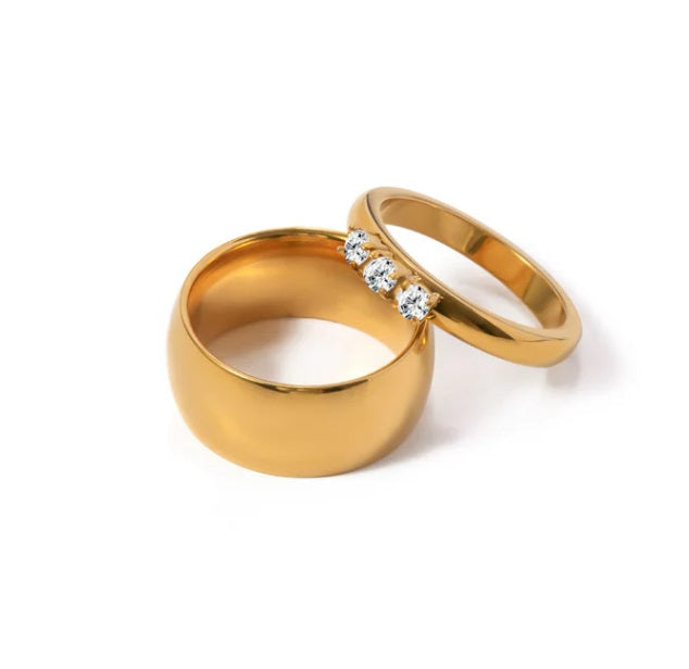 Myla Dual Band Ring - Size 7