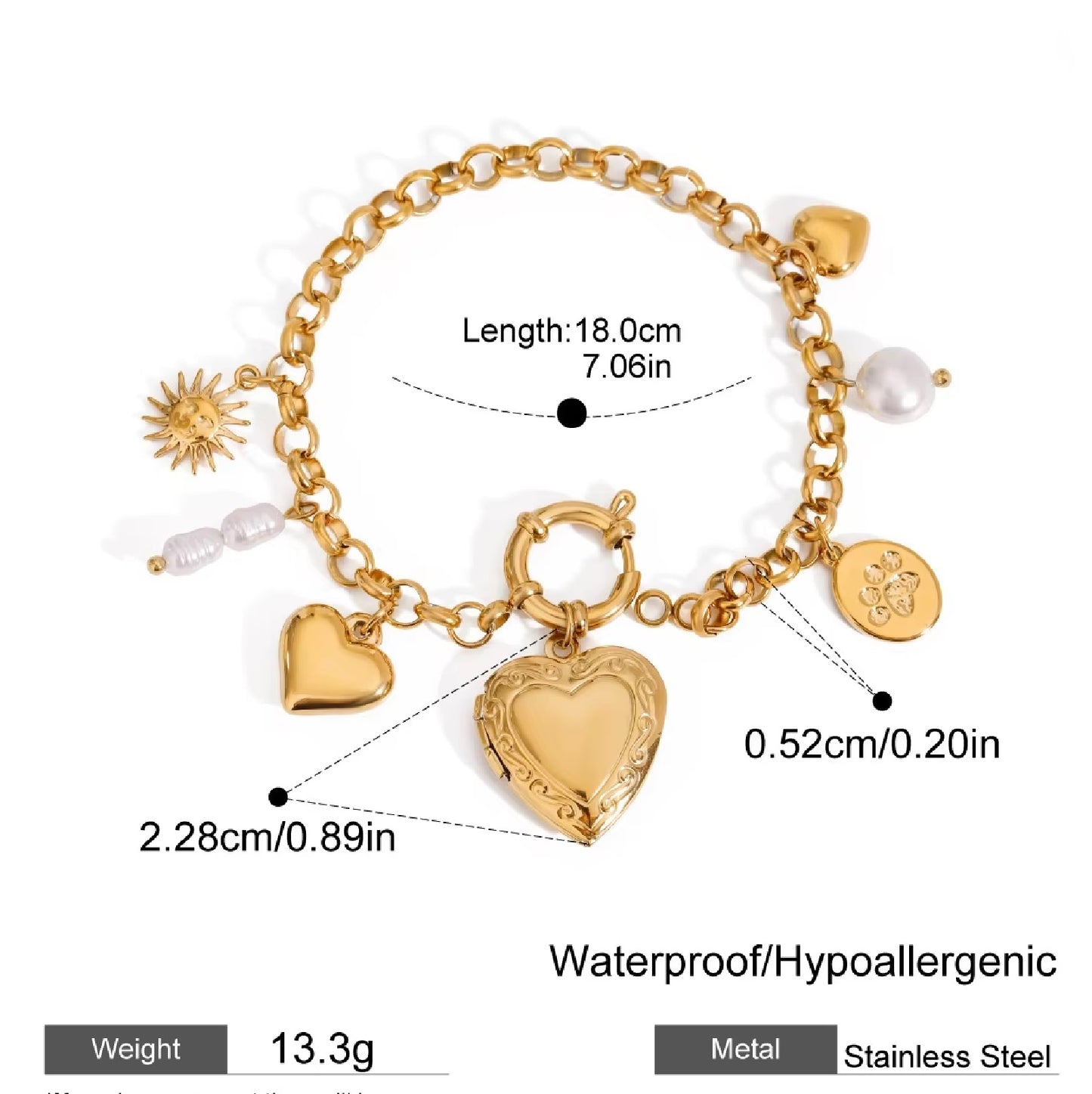 Amor Charm Bracelet